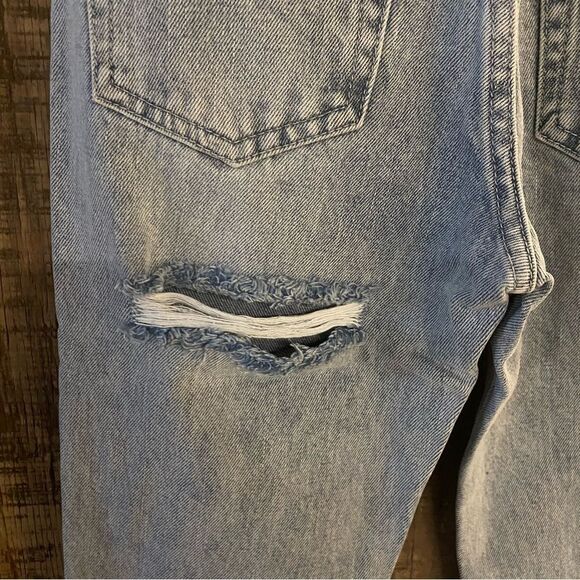 NWT superdown bailee butt slit jeans high rise slim skinny blue Revolve 23 - Picture 14 of 16